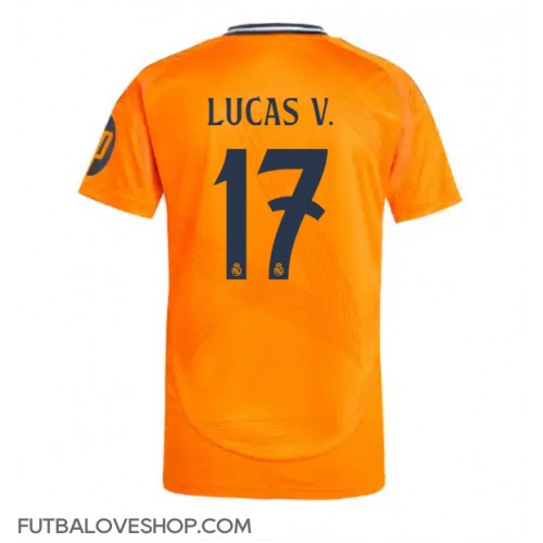 Dres Real Madrid Lucas Vazquez #17 Preč 2024-25 Krátky Rukáv